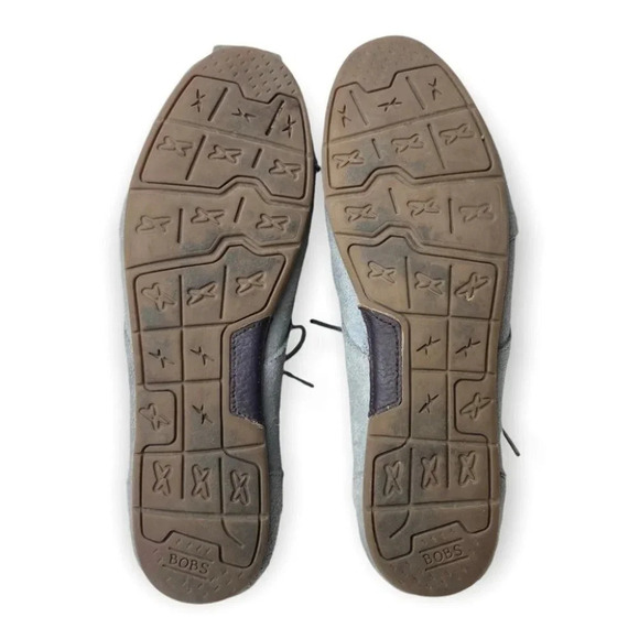 Bobs  by Sketchers Grey Suede Lace Up Ankle Bootie - Picture 7 of 10